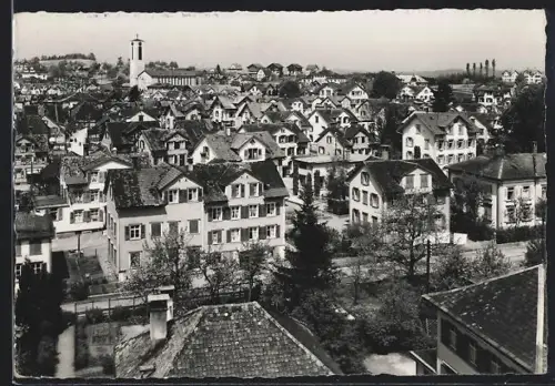 AK Flawil /St. G., Ortsansicht mit Blick zur Kirche