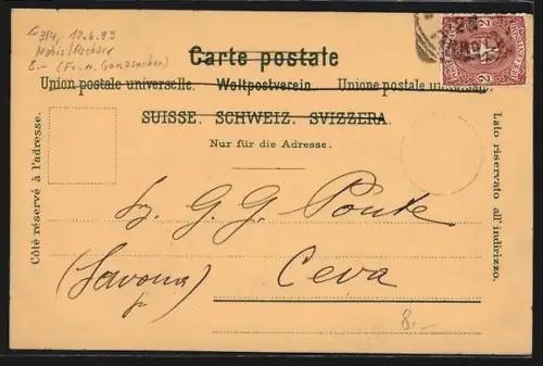 AK Lugano, Monte San Salvatore dal Monte Brè al Vallé