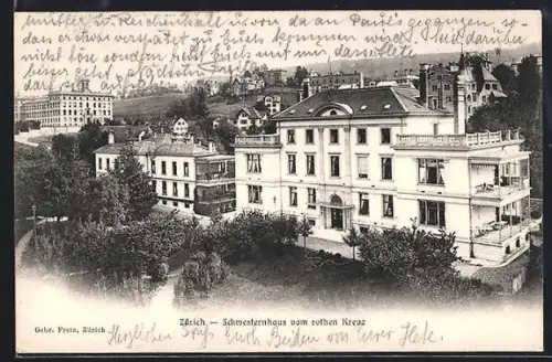 AK Zürich, Schwesternhaus vom rothem Kreuz