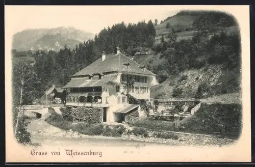 AK Weissenburg, Partie mit Brücke