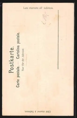 Lithographie Schöllenen, Partie unterhalb der Teufelsbrücke