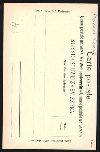 AK Lugano, Partie am Markt mit Geschäften