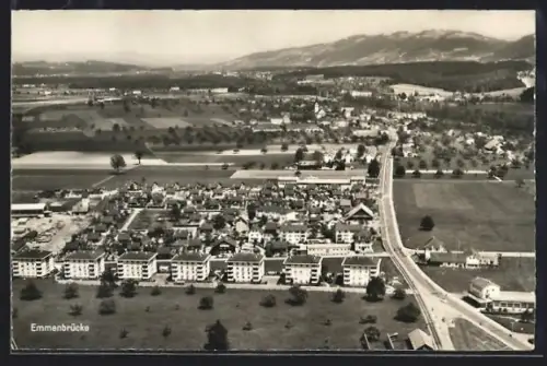 AK Emmenbrücke, Ortsansicht aus der Vogelschau