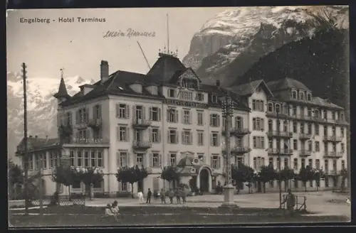 AK Engelberg, Ansicht vom Hotel Terminus