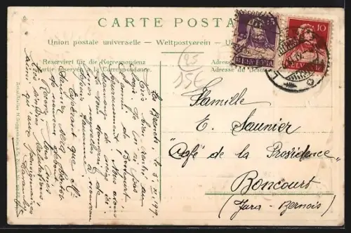 AK Les Brenets, Le Bassin de la Fete de Louis-Philippe