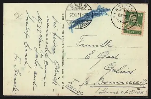 AK Konolfingen, Strassenpartie im Ort