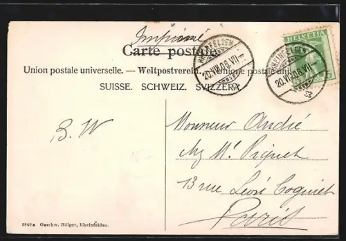 AK Rheinfelden, Hotel Schützen, Restaurant