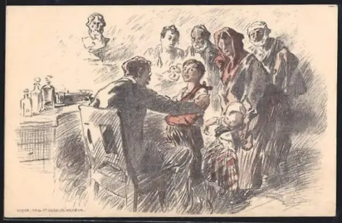 Künstler-AK Genève, Bazar du Dispensaire des Médecins