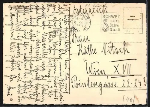 AK Winterthur, Neuwiesenquartier, Bahngleise mit Blick auf den Ort