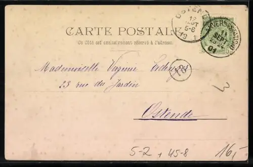 AK Zwei junge Frauen in Kleidern bei Federballspiel, Jugendstil