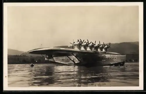 AK Wasserflugzeug Do X auf dem Bodensee
