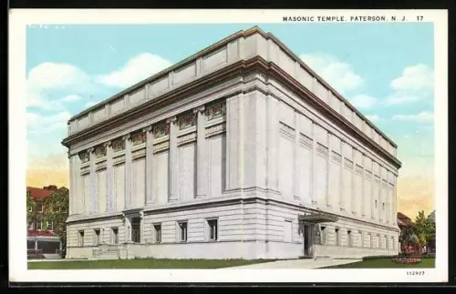 AK Paterson, NJ, Masonic Temple, Freimaurer