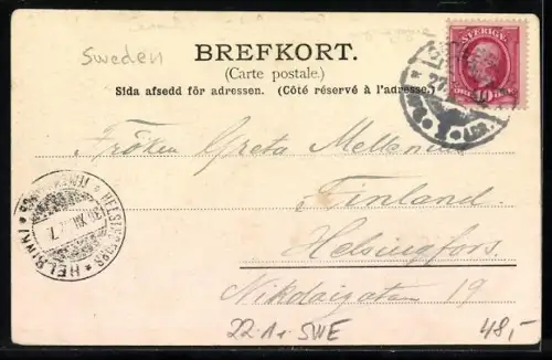 AK Göteborg, Stora Nygatan med Synagogan