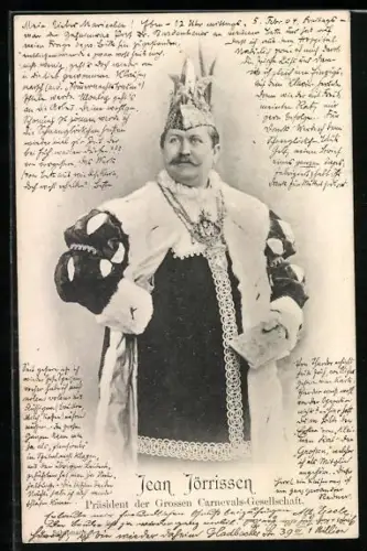AK Köln, Jean Jörrissen, Präsident der Grossen Carnevals-Gesellschaft, Fasching