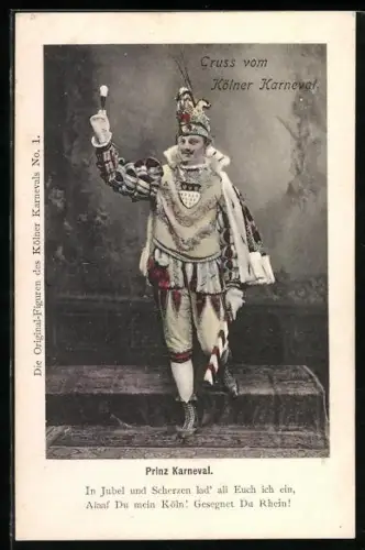 AK Köln, Kölner Karneval, Prinz Karneval, Fasching