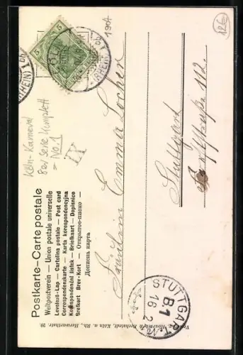 AK Köln, Kölner Karneval, Prinz Karneval, Fasching