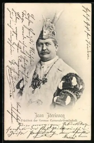 AK Köln, Jean Jörrissen, Präsident der Grossen Carnevals-Gesellschaft, Fasching