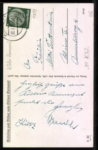 AK Köln, Kölner Karneval, Bauer und Jungfrau, die Kölner Wappenfiguren, Fasching