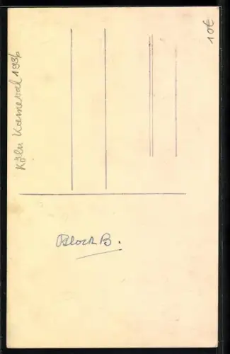 AK Köln, Prinz Karneval von Köln 1936, Fasching