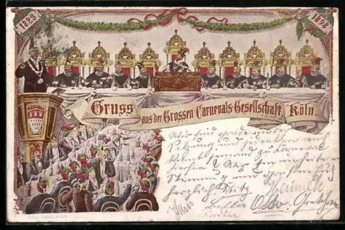 AK Köln, Grosse Carnevals-Gesellschaft Köln 1898, Fasching