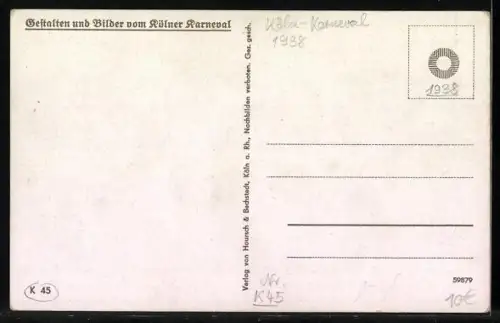 AK Köln, Kölner Karneval, Feierliche Inthronisation des Prinzen Karneval mit Bauer und Jungfrau, Fasching