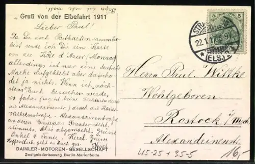 AK Monaco, Rennkreuzer Lürssen-Daimler ex Daimler II 1911