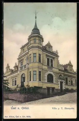 AK Ústi n. Orlici, Villa p. T. Hernycha