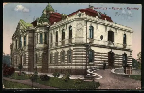 AK Karvinna, Partie an einem Haus