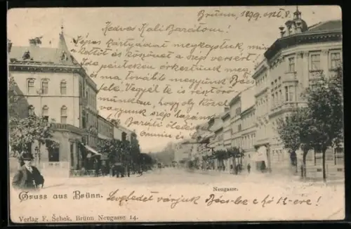 AK Brünn, Partie in der Neugasse