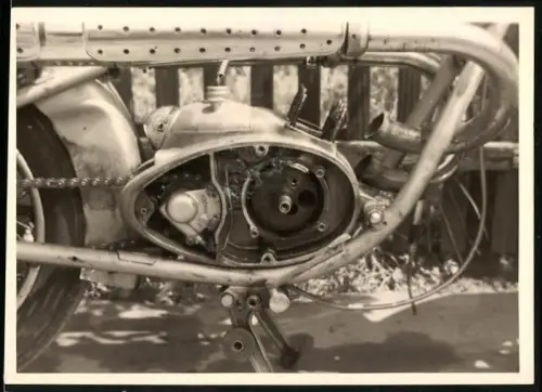 Fotografie Motorrad Puch, Motor-Detail Kurbelgehäuse ohne Zylinder