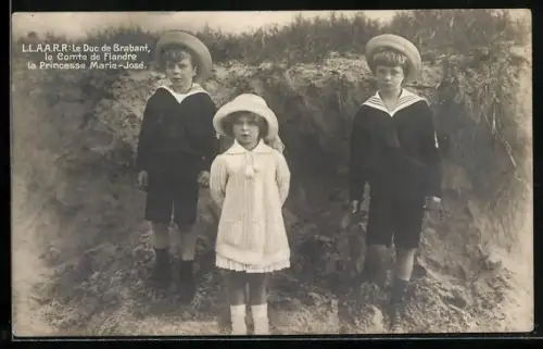 AK L.L.A.A.R.R. Le Duc de Brabant, le Comte de Flandre la Princesse Marie-Jose