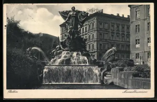 AK Stettin, Manzelbrunnen