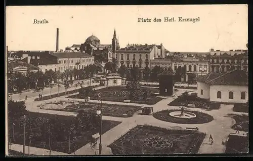 AK Braila, Platz des Heiligen Erzengel