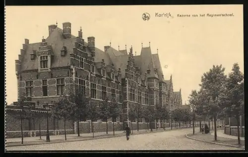 AK Courtrai, Caserne de l`Ecole regimentaire du 2eme de ligne