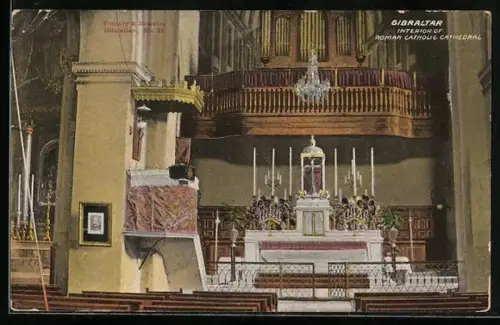 AK Gibraltar, Interior of Roman Catholic Cathedral