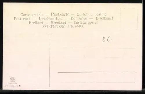 Künstler-AK Friedrich Perlberg: Tanger, Blick zum Ort, Dampfer, Segelboote