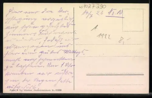 AK Zürs, Ortsansicht mit Rigispitze