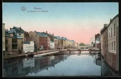 AK Namur, La Sambre & les Ecluses