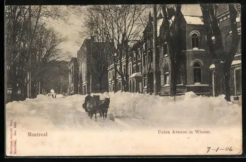 AK Montreal, Union Avenue in Winter