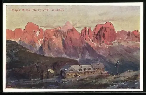 Künstler-AK Edward Harrison Compton: Schlenernhaus gegen den Rosengarten