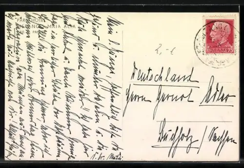 AK Merano-Maia Alta, Parc Hotel vor schneebedeckten Bergen