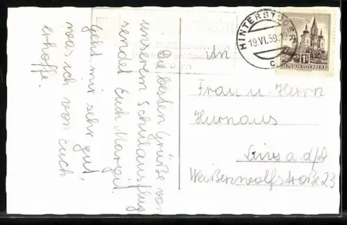 AK Hinterstoder, Jugendheim und Edtbaueralm mit dem Toten Gebirge