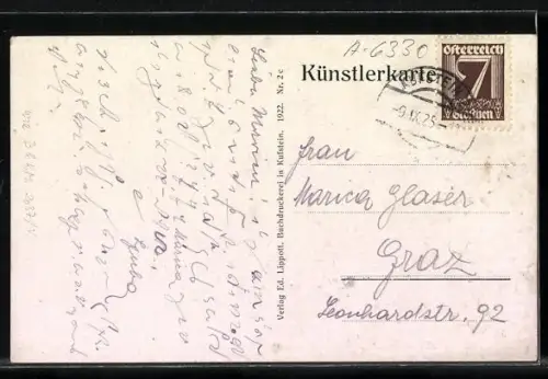 Künstler-AK Edward Harrison Compton: Kufstein, Panoramablick auf die Ortschaft