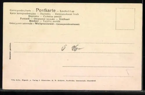 AK Lermoos, Gasthof zur Post mit Sonnenspitze