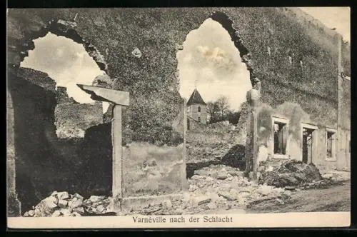 AK Varneville, Ruinen nach der Schlacht