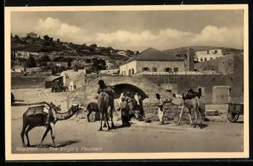 AK Nazareth, The Virgin`s Fountain, Camels