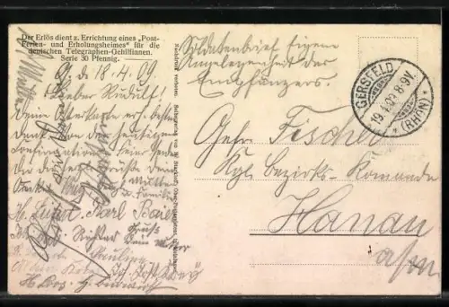 Künstler-AK H. Starkloff: Frau und Mann beim Telefonieren