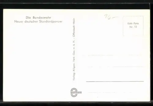 AK Neuer deutscher Standardpanzer der Bundeswehr