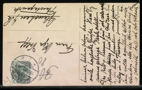 AK Mutterglück, Kronprinzessin Cecilie mit ihren beiden Söhnen, Baby liegt auf dem Kissen