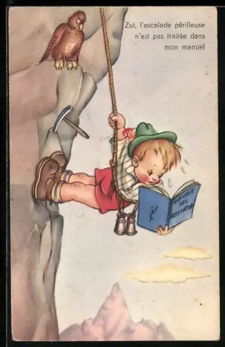 AK Zut, l`Escadrille périlleuse n`est pas traitée dans mon manuel, Lustiger kleiner Bergsteiger